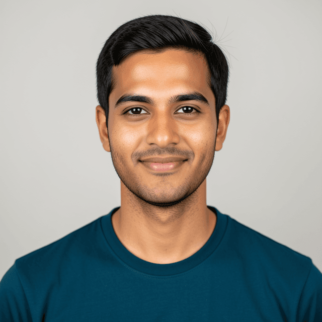 Adult male sample face photo